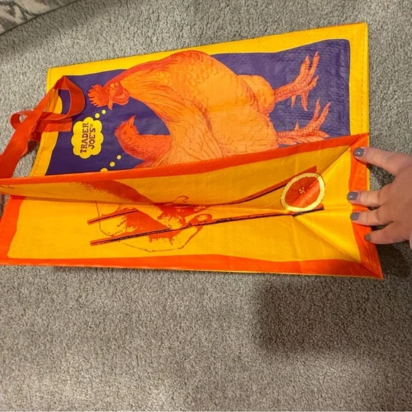 RARE Trader Joe’s Orange Chicken Reusable Bag-NWT - Picture 4 of 5